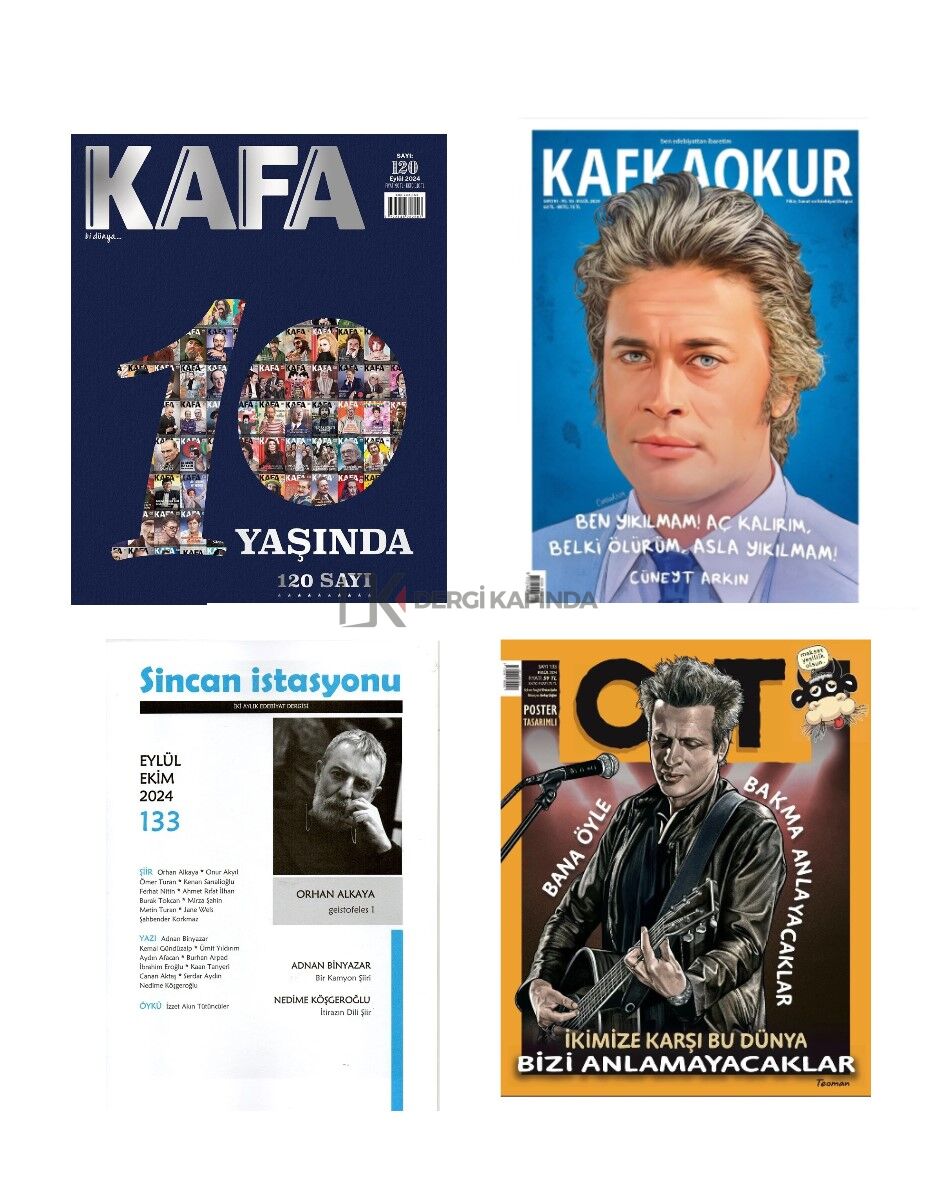 Eylül 2024 Edebiyat Paketi-3 (Kafa-Kafkaokur-OT-Sincan İstasyonu Dergi)