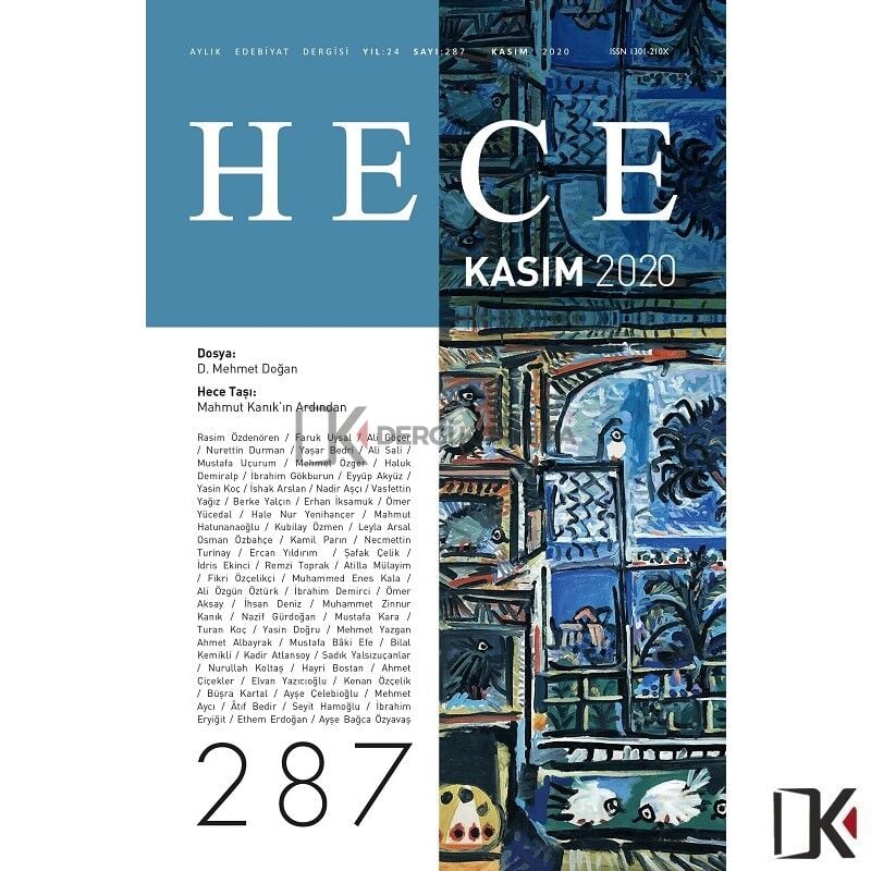 Hece 287.Sayı Kasım 2020