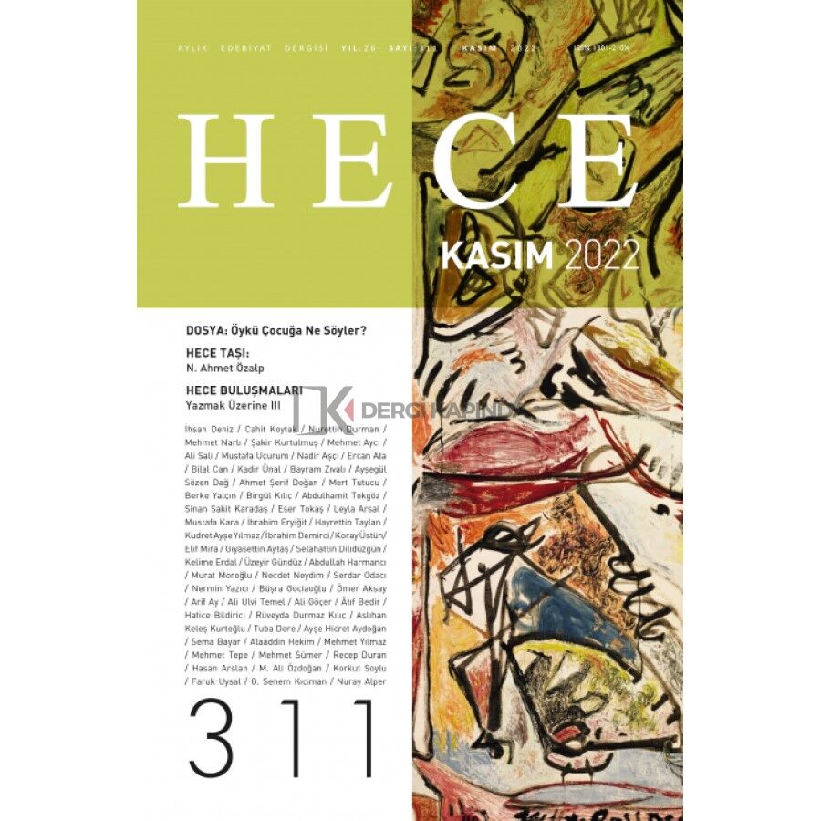 Hece 311.Sayı Kasım 2022