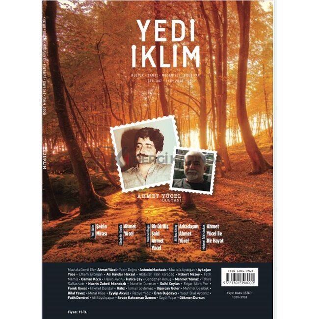 Yedi İklim 367.Sayı Ekim 2020