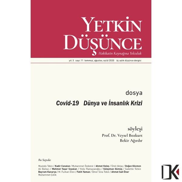 Yetkin Düşünce 11.Sayı Eylül 2020