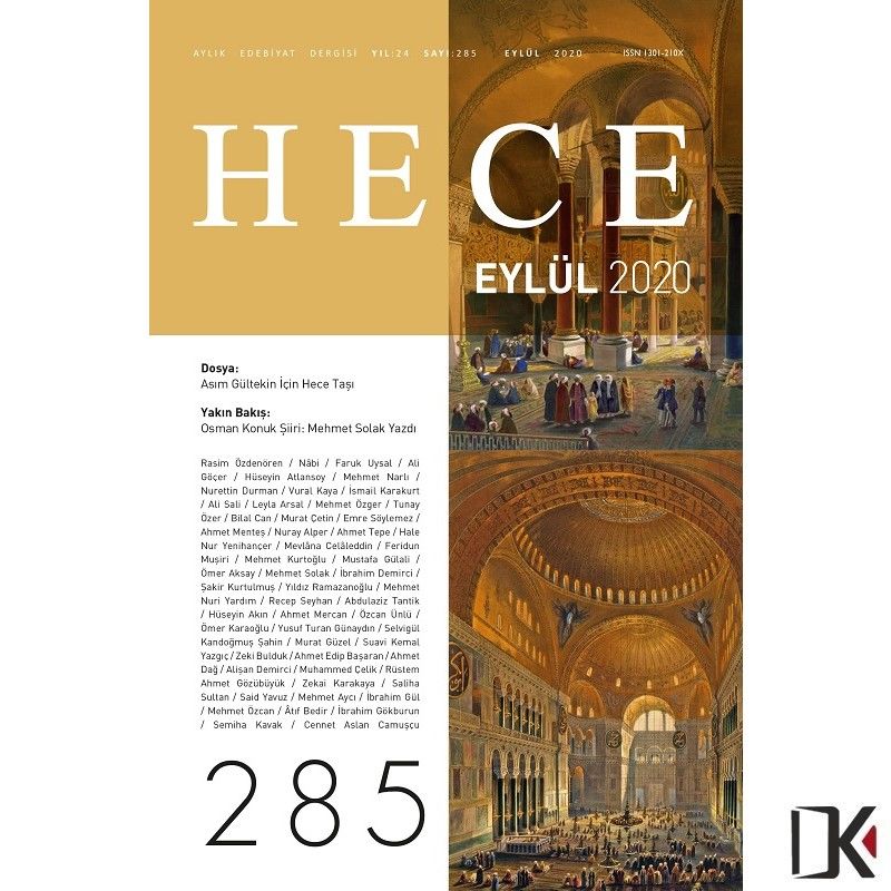 Hece 285.Sayı Eylül 2020