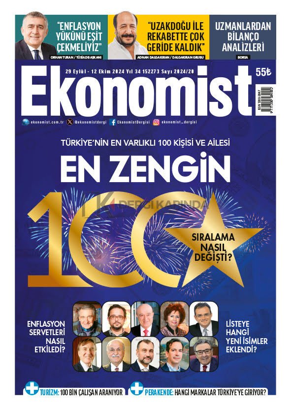 Ekonomist Dergi 29 Eylül -12 Ekim 2024