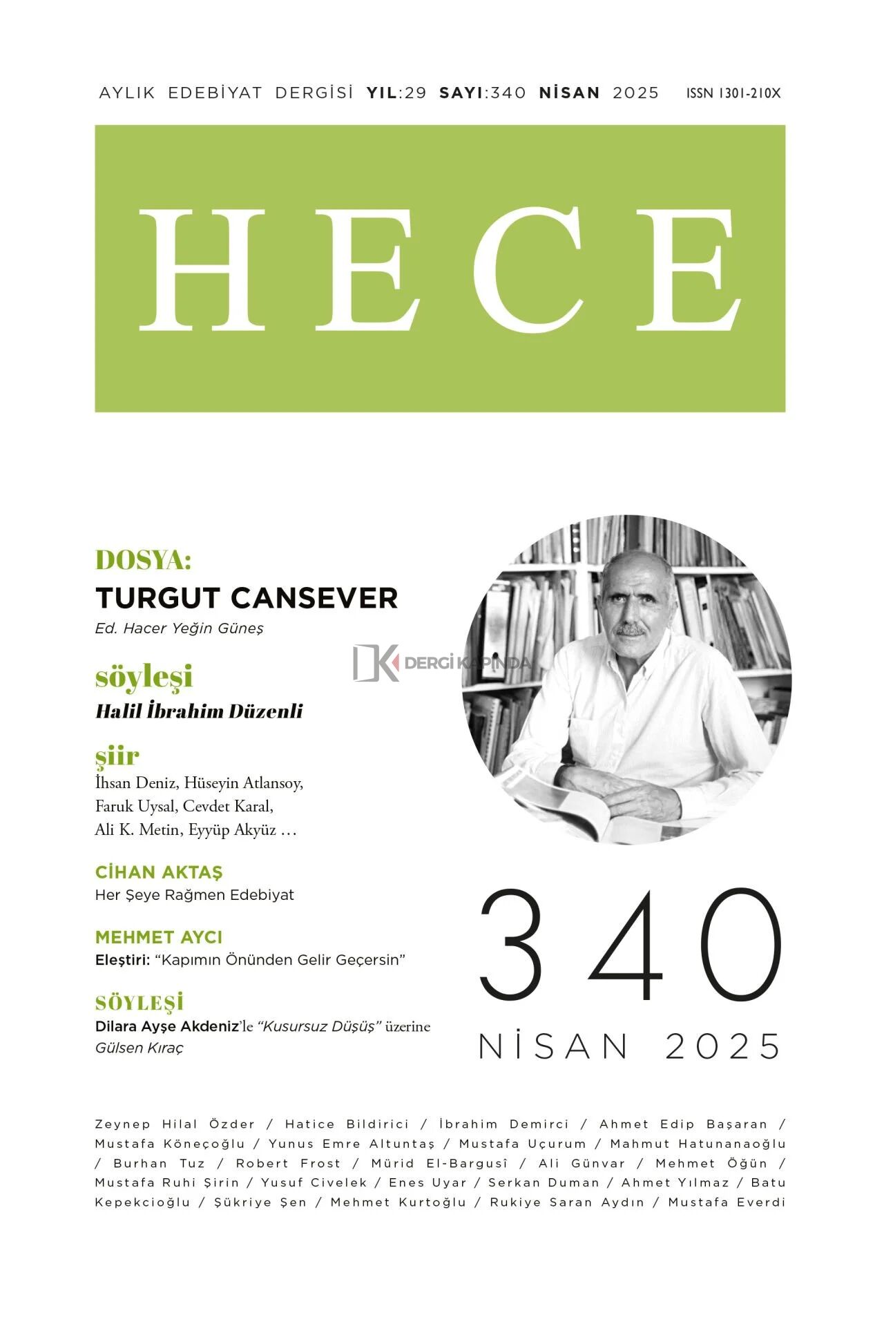 Hece Dergi 340.Sayı Nisan 2025