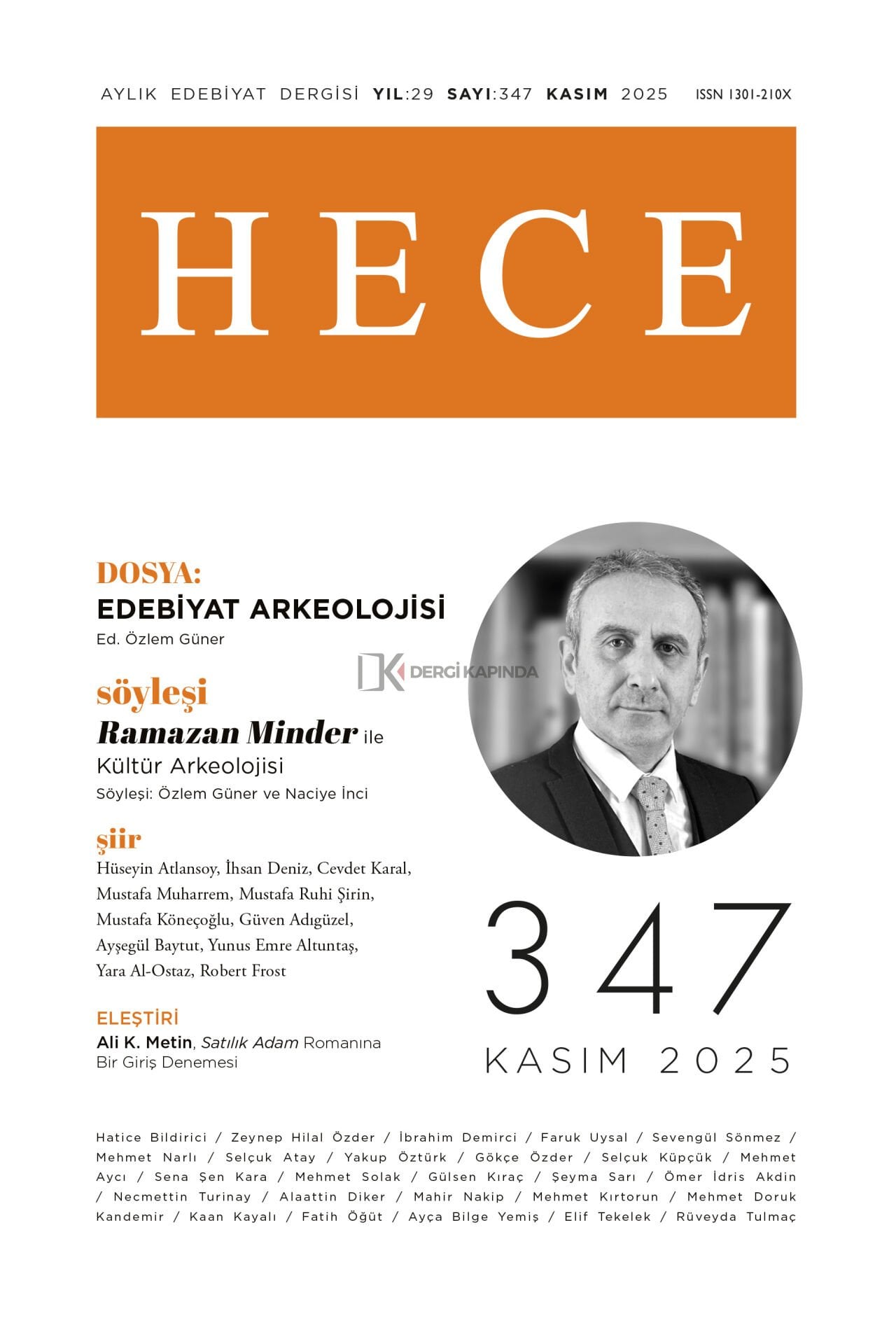Hece Dergi 347.Sayı Kasım 2025