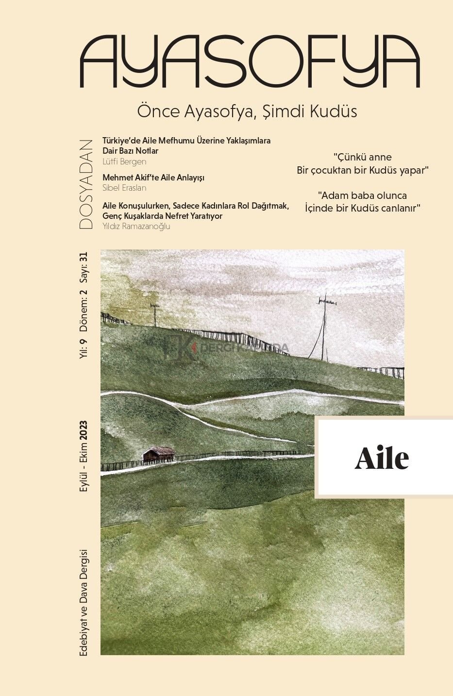 Ayasofya 31.Sayı Eylül-Ekim 2023