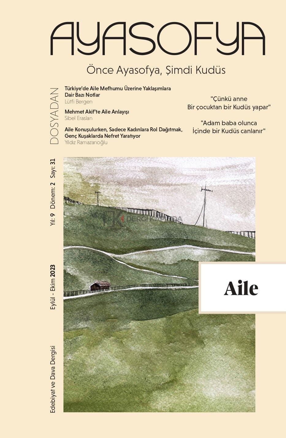 Ayasofya 31.Sayı Eylül-Ekim 2023