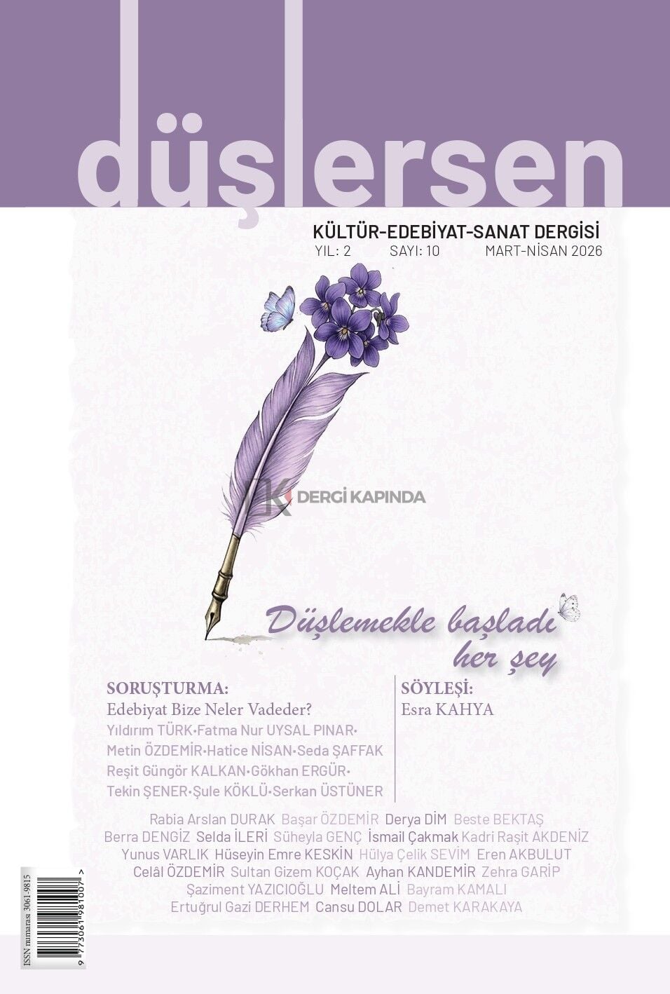 Düşlersen Dergi 10.Sayı Mart-Nisan 2026