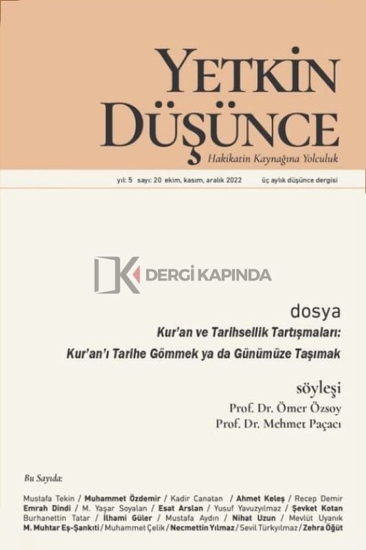 Yetkin Düşünce 20.Sayı Ekim-Aralık 2022