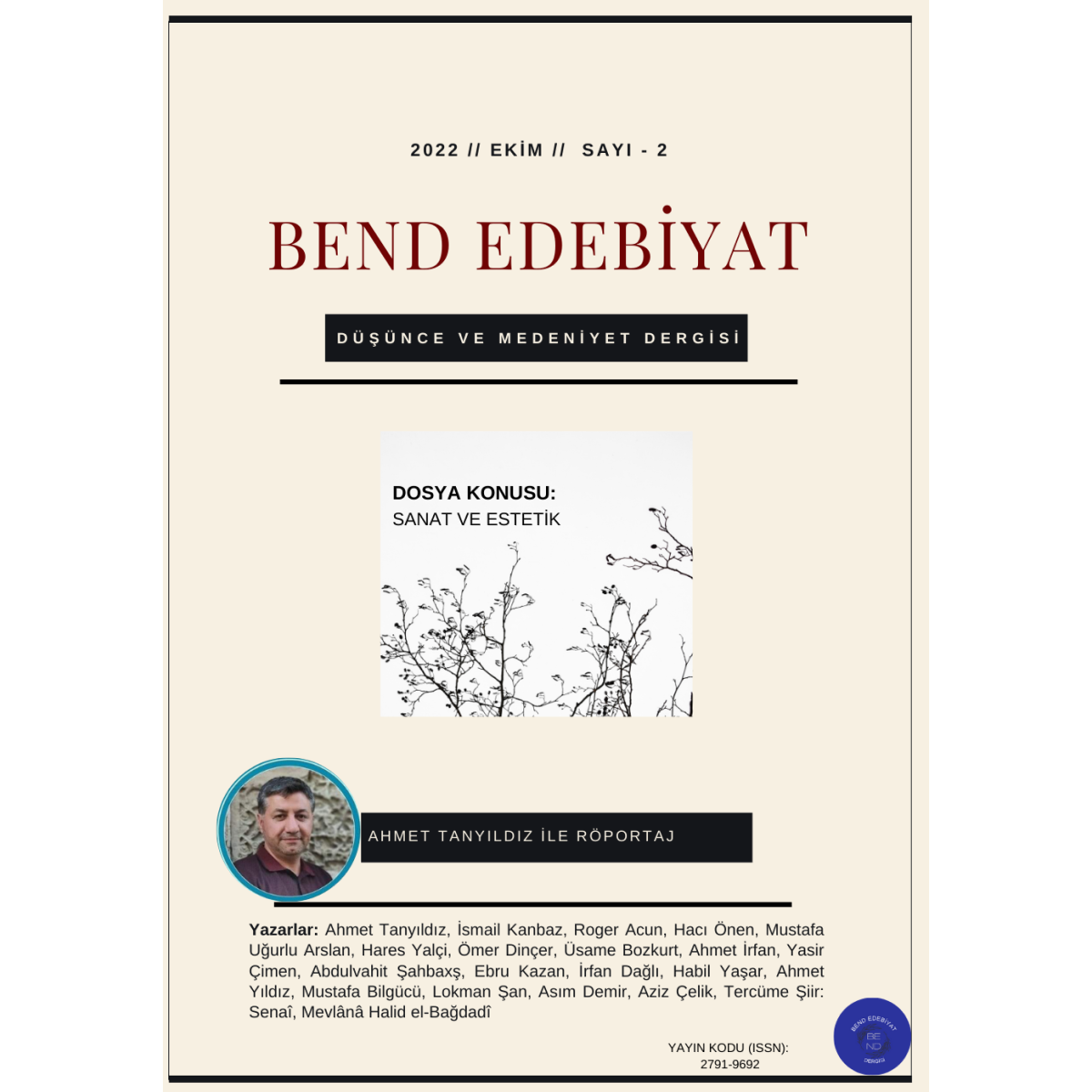 Bend Edebiyat 2.Sayı Ekim 2022