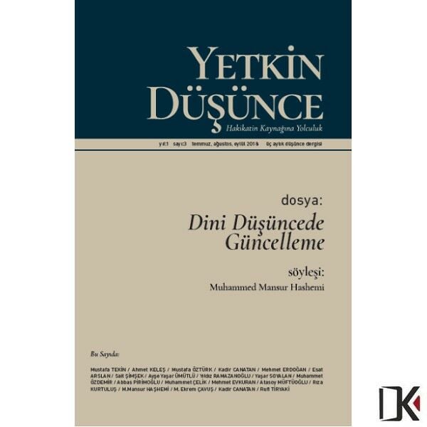 Yetkin Düşünce 3.Sayı Temmuz 2018