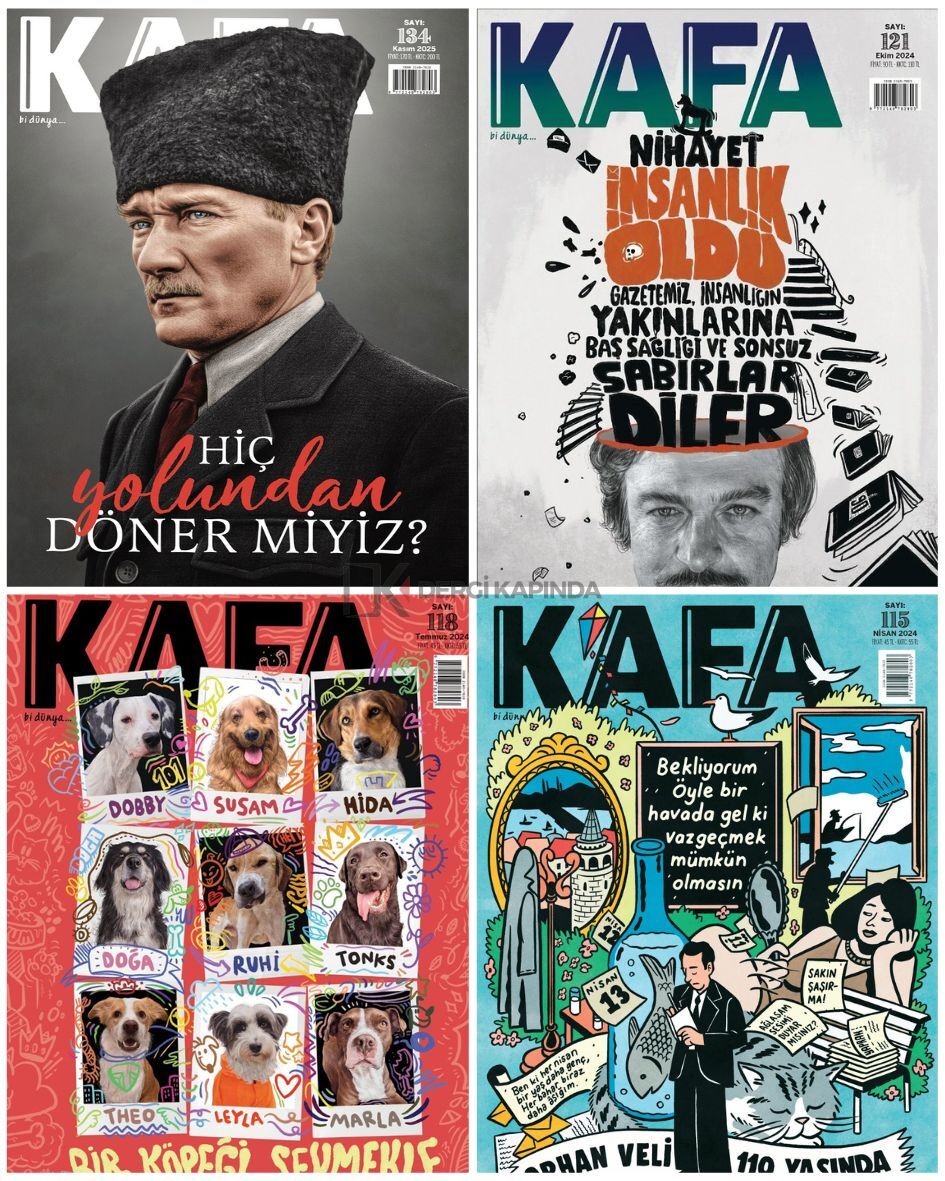 Kafa Dergi 4 Sayı Paketi - (Sayıların tüm Hediyeleri Mevcut)