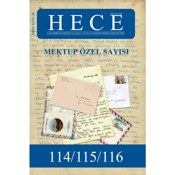 Hece 12.Özel Sayı Haziran 2006 - Mektup Özel Sayısı