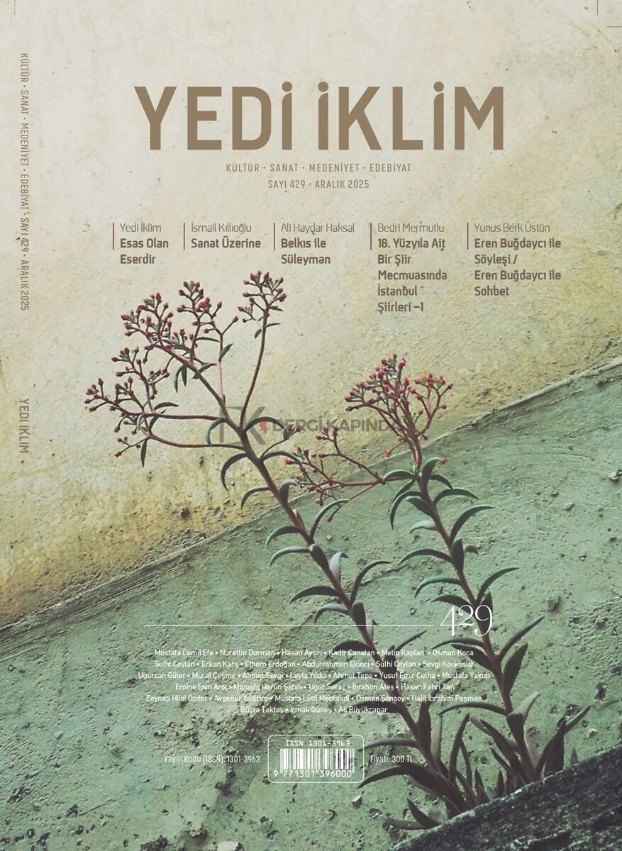 Yedi İklim Dergi 429.Sayı Aralık 2025