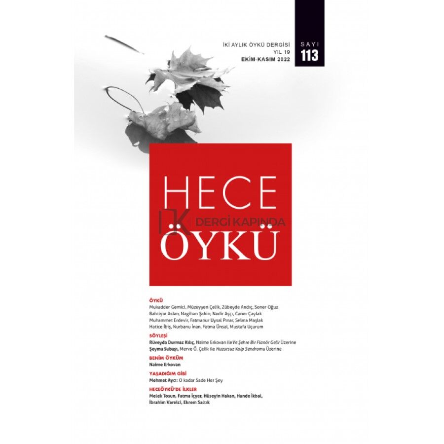 Hece Öykü 113.Sayı Ekim-Kasım 2022